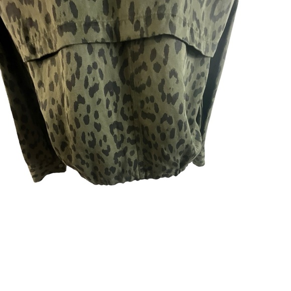 Rails Collins Leopard Military Jacket in Sage Green - Picture 10 of 16